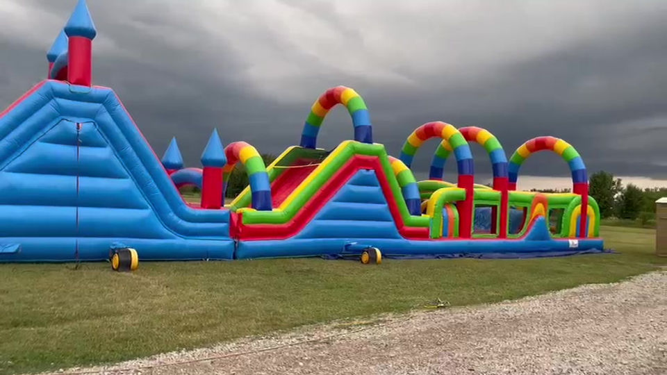 Obstacle Course Water slide combo